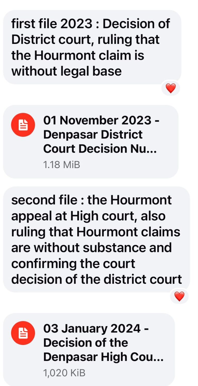 HOURMONT LOOSES HIS SUIT AND APPEAL 3
